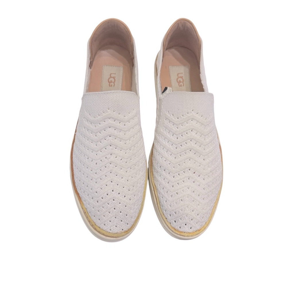 UGG Sammy Sneaker White Chevron Sz‎ 8.5 - Picture 3 of 10